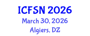 International Conference on Food Science and Nutrition (ICFSN) March 30, 2026 - Algiers, Algeria