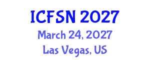 International Conference on Food Science and Nutrition (ICFSN) March 24, 2027 - Las Vegas, United States
