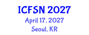 International Conference on Food Science and Nutrition (ICFSN) April 17, 2027 - Seoul, Republic of Korea