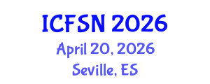 International Conference on Food Science and Nutrition (ICFSN) April 20, 2026 - Seville, Spain