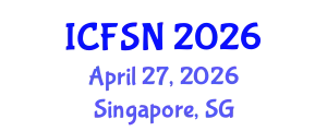 International Conference on Food Science and Nutrition (ICFSN) April 27, 2026 - Singapore, Singapore