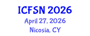 International Conference on Food Science and Nutrition (ICFSN) April 27, 2026 - Nicosia, Cyprus