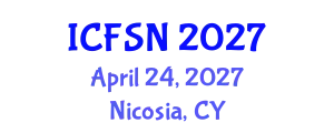 International Conference on Food Science and Nutrition (ICFSN) April 24, 2027 - Nicosia, Cyprus