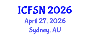 International Conference on Food Science and Nutrition (ICFSN) April 27, 2026 - Sydney, Australia