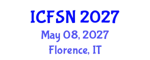 International Conference on Food Science and Nutrition (ICFSN) May 08, 2027 - Florence, Italy