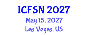 International Conference on Food Science and Nutrition (ICFSN) May 15, 2027 - Las Vegas, United States