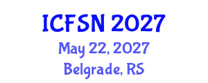 International Conference on Food Science and Nutrition (ICFSN) May 22, 2027 - Belgrade, Serbia