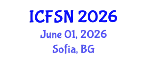 International Conference on Food Science and Nutrition (ICFSN) June 01, 2026 - Sofia, Bulgaria