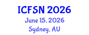 International Conference on Food Science and Nutrition (ICFSN) June 15, 2026 - Sydney, Australia