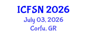 International Conference on Food Science and Nutrition (ICFSN) July 03, 2026 - Corfu, Greece