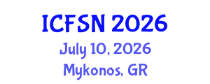International Conference on Food Science and Nutrition (ICFSN) July 10, 2026 - Mykonos, Greece