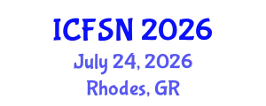 International Conference on Food Science and Nutrition (ICFSN) July 24, 2026 - Rhodes, Greece