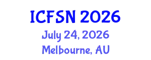 International Conference on Food Science and Nutrition (ICFSN) July 24, 2026 - Melbourne, Australia