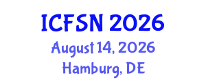 International Conference on Food Science and Nutrition (ICFSN) August 14, 2026 - Hamburg, Germany