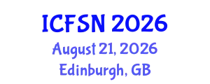 International Conference on Food Science and Nutrition (ICFSN) August 21, 2026 - Edinburgh, United Kingdom