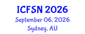 International Conference on Food Science and Nutrition (ICFSN) September 06, 2026 - Sydney, Australia