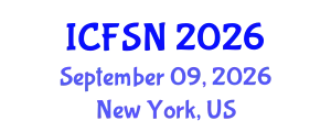 International Conference on Food Science and Nutrition (ICFSN) September 09, 2026 - New York, United States