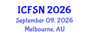International Conference on Food Science and Nutrition (ICFSN) September 09, 2026 - Melbourne, Australia