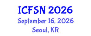 International Conference on Food Science and Nutrition (ICFSN) September 16, 2026 - Seoul, Republic of Korea