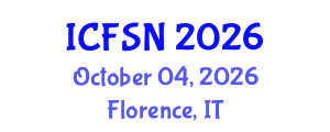 International Conference on Food Science and Nutrition (ICFSN) October 04, 2026 - Florence, Italy