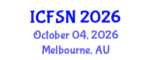 International Conference on Food Science and Nutrition (ICFSN) October 04, 2026 - Melbourne, Australia