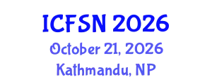 International Conference on Food Science and Nutrition (ICFSN) October 21, 2026 - Kathmandu, Nepal