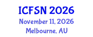 International Conference on Food Science and Nutrition (ICFSN) November 11, 2026 - Melbourne, Australia