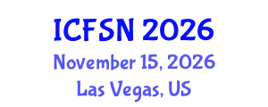International Conference on Food Science and Nutrition (ICFSN) November 15, 2026 - Las Vegas, United States