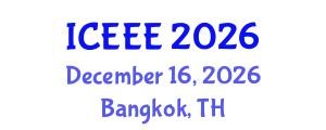 International Conference on Electrical and Electronics Engineering (ICEEE) December 16, 2026 - Bangkok, Thailand