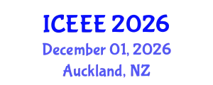 International Conference on Electrical and Electronics Engineering (ICEEE) December 01, 2026 - Auckland, New Zealand