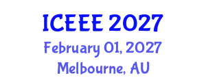International Conference on Electrical and Electronics Engineering (ICEEE) February 01, 2027 - Melbourne, Australia