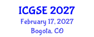 International Conference on Geological Sciences and Engineering (ICGSE) February 17, 2027 - Bogota, Colombia