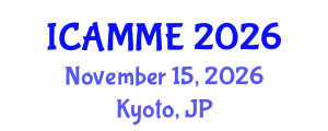 International Conference on Applied Mathematics and Mathematical Engineering (ICAMME) November 15, 2026 - Kyoto, Japan