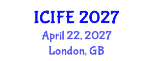 International Conference on Information and Financial Engineering (ICIFE) April 22, 2027 - London, United Kingdom