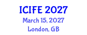 International Conference on Information and Financial Engineering (ICIFE) March 15, 2027 - London, United Kingdom