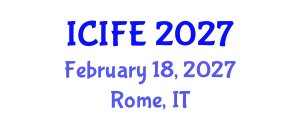 International Conference on Information and Financial Engineering (ICIFE) February 18, 2027 - Rome, Italy