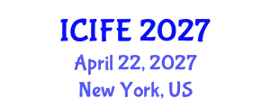 International Conference on Information and Financial Engineering (ICIFE) April 22, 2027 - New York, United States