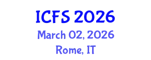 International Conference on Forensic Sciences (ICFS) March 02, 2026 - Rome, Italy