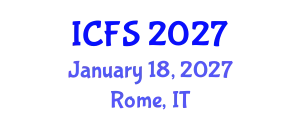 International Conference on Forensic Sciences (ICFS) January 18, 2027 - Rome, Italy