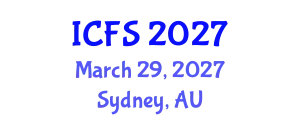 International Conference on Forensic Sciences (ICFS) March 29, 2027 - Sydney, Australia