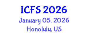 International Conference on Forensic Sciences (ICFS) January 05, 2026 - Honolulu, United States