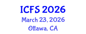 International Conference on Forensic Sciences (ICFS) March 23, 2026 - Ottawa, Canada