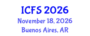 International Conference on Forensic Sciences (ICFS) November 18, 2026 - Buenos Aires, Argentina