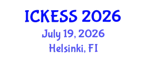 International Conference on Kinesiology, Exercise and Sport Sciences (ICKESS) July 19, 2026 - Helsinki, Finland