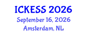 International Conference on Kinesiology, Exercise and Sport Sciences (ICKESS) September 16, 2026 - Amsterdam, Netherlands