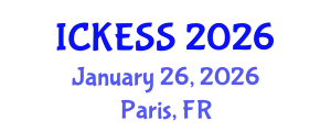 International Conference on Kinesiology, Exercise and Sport Sciences (ICKESS) January 26, 2026 - Paris, France