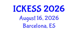 International Conference on Kinesiology, Exercise and Sport Sciences (ICKESS) August 16, 2026 - Barcelona, Spain