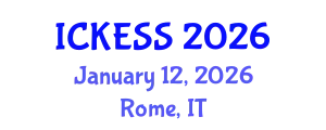 International Conference on Kinesiology, Exercise and Sport Sciences (ICKESS) January 12, 2026 - Rome, Italy