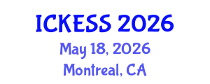 International Conference on Kinesiology, Exercise and Sport Sciences (ICKESS) May 18, 2026 - Montreal, Canada