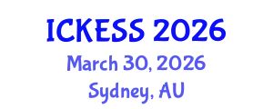 International Conference on Kinesiology, Exercise and Sport Sciences (ICKESS) March 30, 2026 - Sydney, Australia